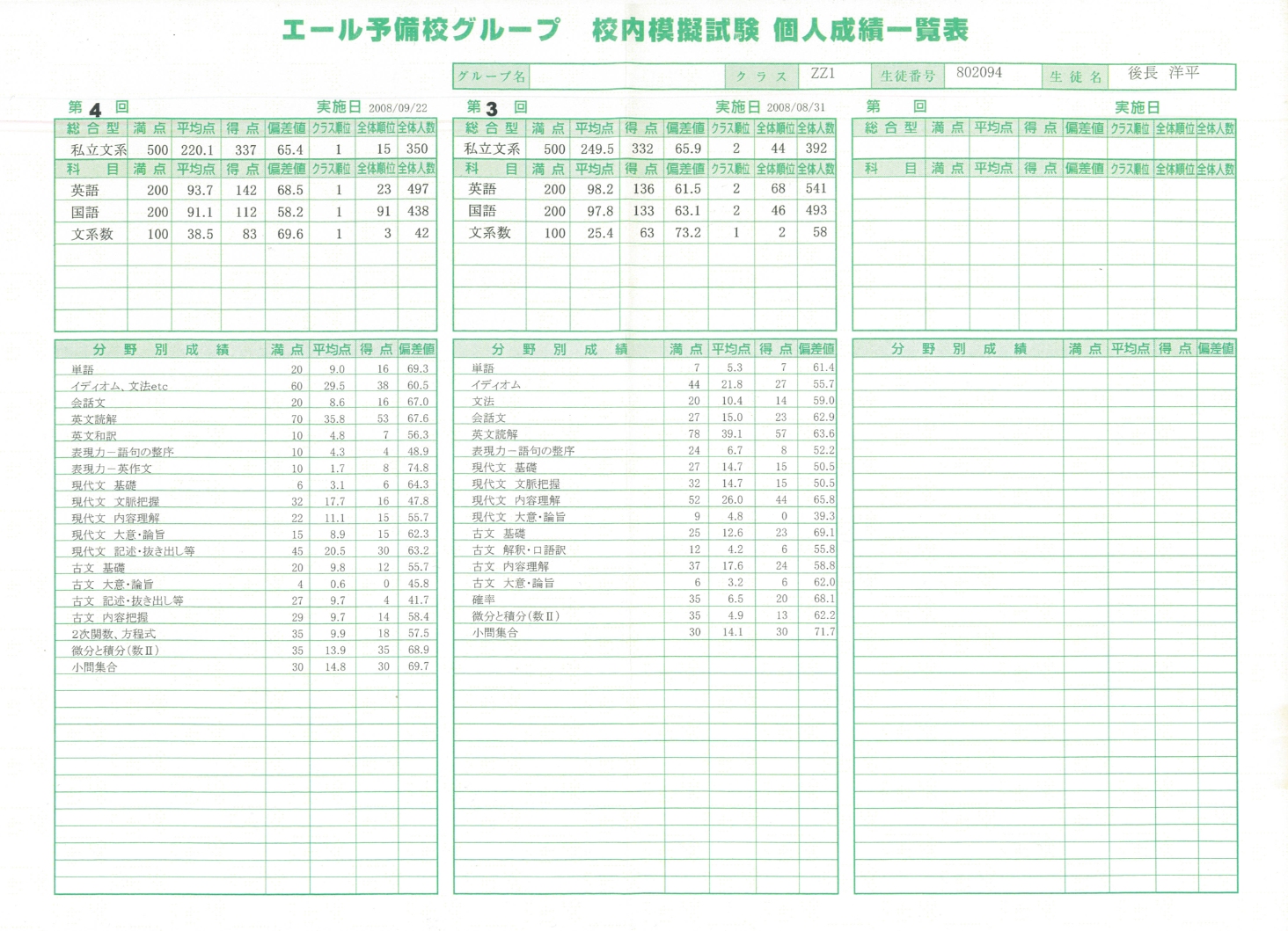 模擬試験